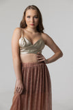 Sheer Elastic Waistband Maxi Skirt