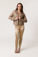 Gold Lace Trucker Jacket