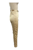 Skinny Pintuck Gold Stretch Pants