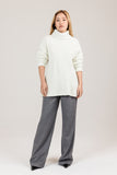 Wool Cashmere High Rise Flare Pants