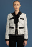 White  & Black Tweed Jacket